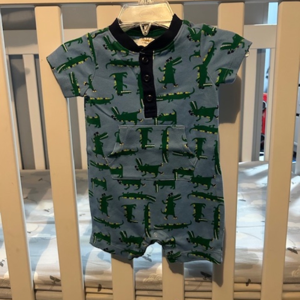 Gymboree 3-6 Months Alligator baby Romper